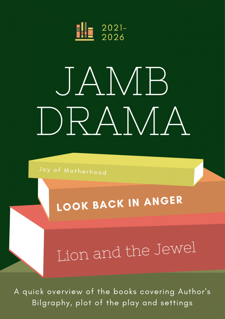 Recommended JAMB Literature Books for 2021-2026 (drama)