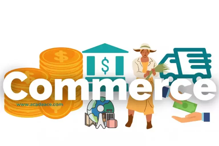 JAMB Commerce Syllabus 2023