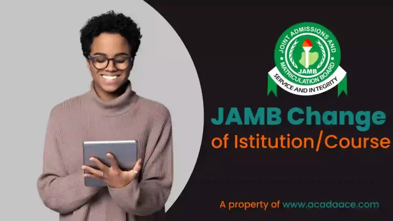 JAMB change of institution