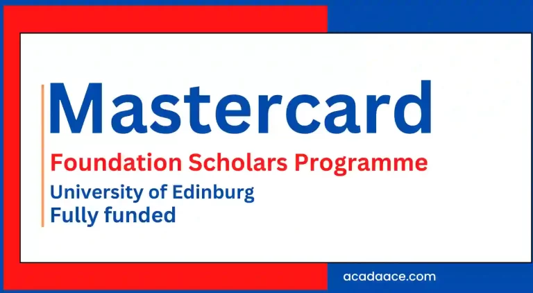 Mastercard Foundation Scholars Programme