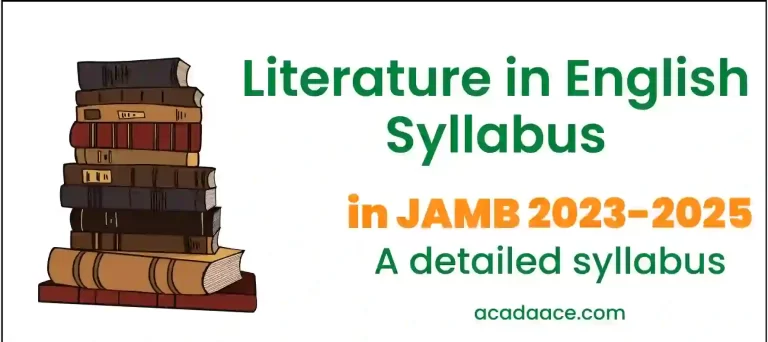 JAMB Literature Syllabus 2024 image