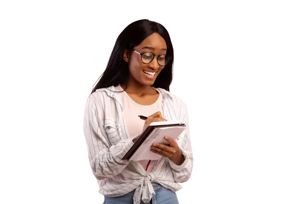 Happy Student seeing JMB Chemistry online class result