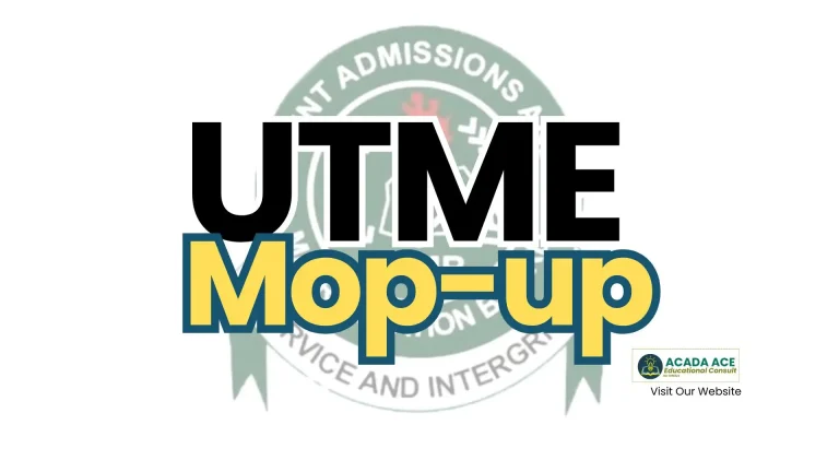 JAMB Mop-Up UTME Exam Date