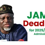 JAMB Gives Tertiary Institutions End-of-Year deadline for 2025 Admissions JAMB gives admission deadline